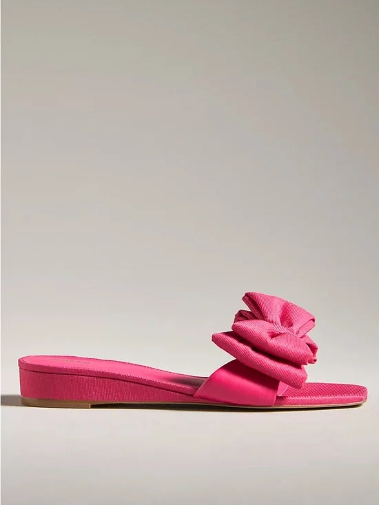 Anthropologie Maeve Bow micro wedge sandals - Picture 3 of 7